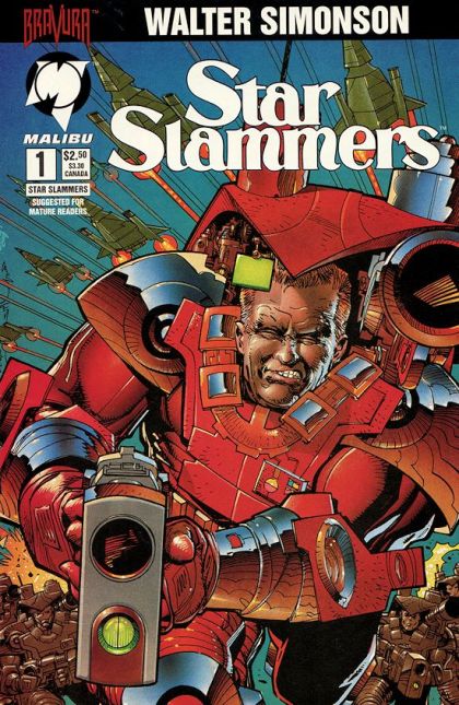 Star Slammers (Malibu) The Minoan Agendas, Chapter One: The Prisoner |  Issue#1A | Year:1994 | Series: Star Slammers | Pub: Malibu Comics | Walter Simonson Regular Cover