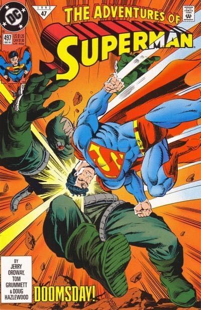 The Adventures of Superman Doomsday! - Under Fire |  Issue#497A | Year:1992 | Series: Superman | Pub: DC Comics |