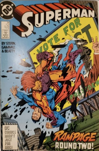 Superman, Vol. 2 Power Politics |  Issue#24C | Year:1988 | Series: Superman | Pub: DC Comics