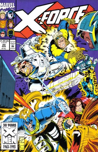 X-Force, Vol. 1 Assault on Graymalkin |  Issue#20A | Year:1993 | Series: X-Force | Pub: Marvel Comics | Direct Edition