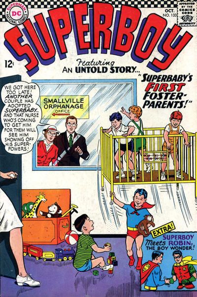 Superboy, Vol. 1 Superbaby's First Foster-Parents |  Issue#133 | Year:1966 | Series: Superboy | Pub: DC Comics |