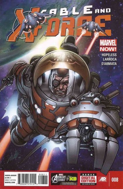Cable and X-Force  |  Issue#8A | Year:2013 | Series: X-Force | Pub: Marvel Comics | Regular Salvador Larroca Cover