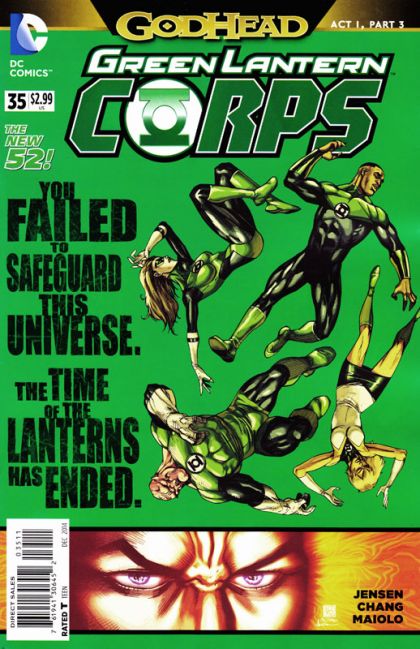 Green Lantern Corps, Vol. 2 Godhead - Act 1, Part 3: Reckoning |  Issue#35A | Year:2014 | Series: Green Lantern | Pub: DC Comics | Bernard Chang Regular