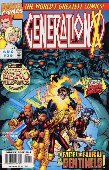 Generation X, Vol. 1 Operation: Zero Tolerance - No Surrender |  Issue#29A | Year:1997 | Series: Generation X | Pub: Marvel Comics | Direct Edition