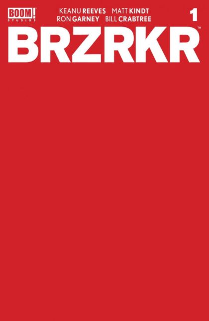 BRZRKR  |  Issue#1F | Year:2021 | Series:  | Pub: Boom! Studios | Red Blank Incentive Variant (1:10)