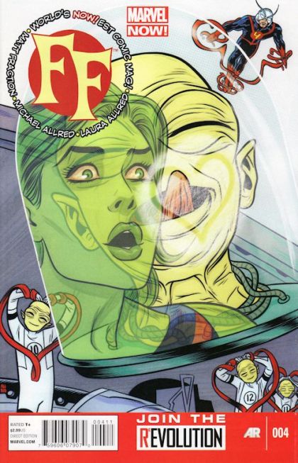 FF, Vol. 2 Escalation |  Issue#4A | Year:2013 | Series: Fantastic Four | Pub: Marvel Comics | Michael Allred Regular Cover