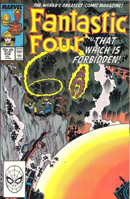 Fantastic Four, Vol. 1 Cold Storage! |  Issue#316A | Year:1988 | Series: Fantastic Four | Pub: Marvel Comics | Direct Edition