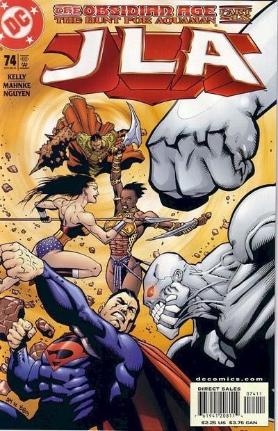 JLA The Obsidian Age, Obsidian |  Issue#74A | Year:2002 | Series: JLA | Pub: DC Comics | Direct Edition
