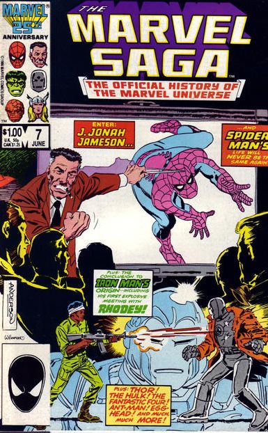 The Marvel Saga The Ties that Bind |  Issue#7A | Year:1986 | Series:  | Pub: Marvel Comics | Direct Edition