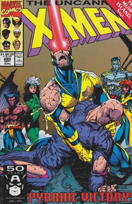 Uncanny X-Men, Vol. 1 The Muir Island Saga - Part 4: One Step Back - Two Steps Forward |  Issue#280A | Year:1991 | Series: X-Men | Pub: Marvel Comics | Direct Edition