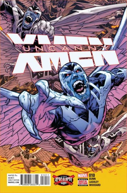 Uncanny X-Men, Vol. 4 Apocalypse Wars  |  Issue#10A | Year:2016 | Series:  | Pub: Marvel Comics | Greg Land Regular Cover