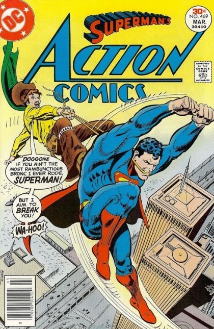 Action Comics, Vol. 1 The Night Superman Was Buried On Boot Hill! / Clark Kent's Lonely Christmas! |  Issue#469 | Year:1976 | Series:  | Pub: DC Comics |