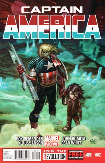 Captain America, Vol. 7 Castaway in Dimension Z, Chapter Two |  Issue#2A | Year:2012 | Series: Captain America | Pub: Marvel Comics | John Romita Jr. Regular Cover