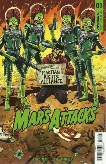 Mars Attacks, Vol. 4  |  Issue#1C | Year:2018 | Series:  | Pub: Dynamite Entertainment | Variant Eoin Marron Cover