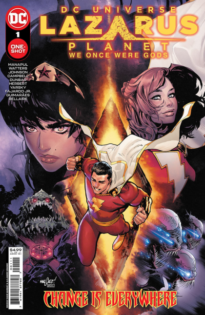 Lazarus Planet: We Once Were Gods Hunger Pains / Martian Manhunter In Songs Of Pain / Song Of The Dead / The Price Of Eternity |  Issue#1A | Year:2023 | Series:  | Pub: DC Comics | Regular David Marquez & Alejandro Sanchez Cover