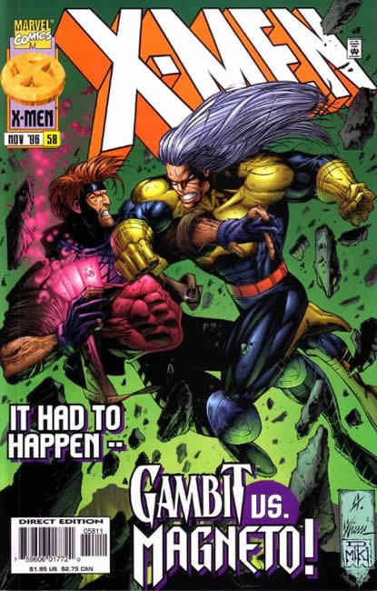 X-Men, Vol. 1 Testament |  Issue#58A | Year:1996 | Series: X-Men | Pub: Marvel Comics | Direct Edition