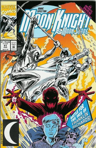 Marc Spector: Moon Knight Infinity War - The Dark Doppelgangers Descend |  Issue#41A | Year:1992 | Series: Moon Knight | Pub: Marvel Comics | Direct Edition
