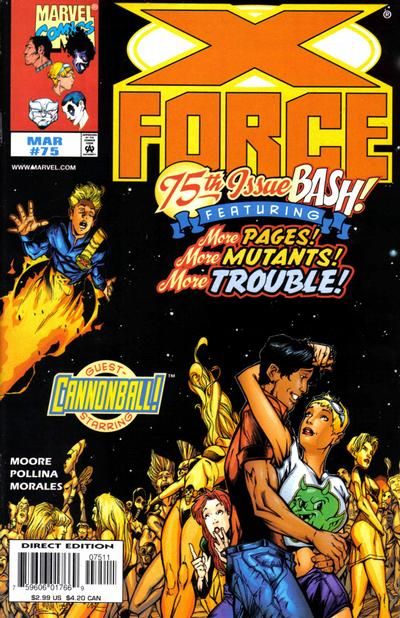 X-Force, Vol. 1 Convergence |  Issue#75A | Year:1998 | Series: X-Force | Pub: Marvel Comics |