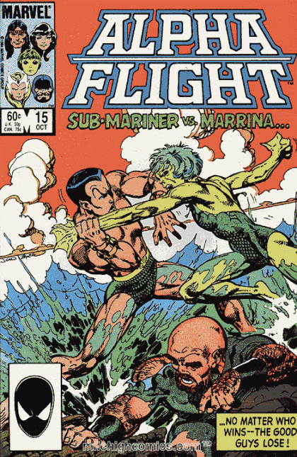 Alpha Flight, Vol. 1 Blind Date |  Issue#15A | Year:1984 | Series: Alpha Flight | Pub: Marvel Comics | Direct Edition
