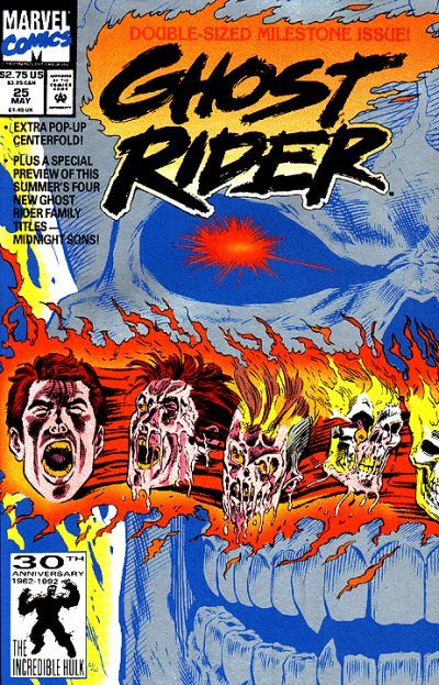Ghost Rider, Vol. 2 You Can't Go Home Again |  Issue#25A | Year:1992 | Series: Ghost Rider | Pub: Marvel Comics | Direct Edition