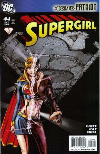 Supergirl, Vol. 5 Codename: Patriot - Part Three |  Issue#44A | Year:2009 | Series: Supergirl | Pub: DC Comics | Direct Edition