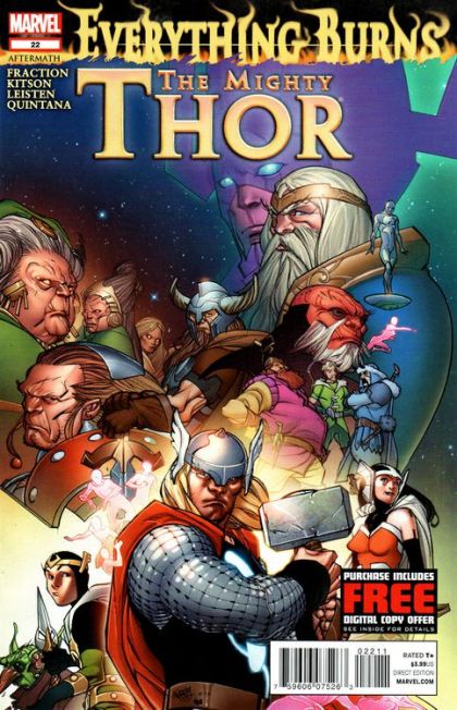 The Mighty Thor, Vol. 1 Everything Burns  |  Issue#22A | Year:2012 | Series: Thor | Pub: Marvel Comics | Pasqual Ferry Regular