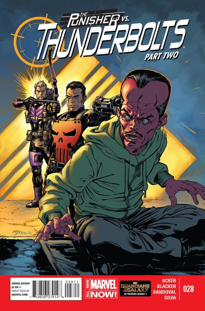 Thunderbolts, Vol. 2 Punisher vs. Thunderbolts, Part Two |  Issue#28 | Year:2014 | Series: Thunderbolts | Pub: Marvel Comics | David Yardin Regular