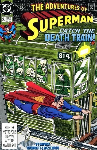 The Adventures of Superman The Big Drain |  Issue#481A | Year:1991 | Series: Superman | Pub: DC Comics | Direct Edition