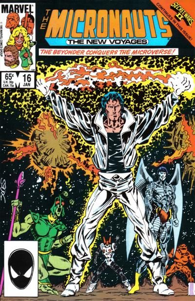 Micronauts, Vol. 2 Secret Wars II - Economies Of Scale |  Issue#16A | Year:1986 | Series: Micronauts | Pub: Marvel Comics | Direct Edition