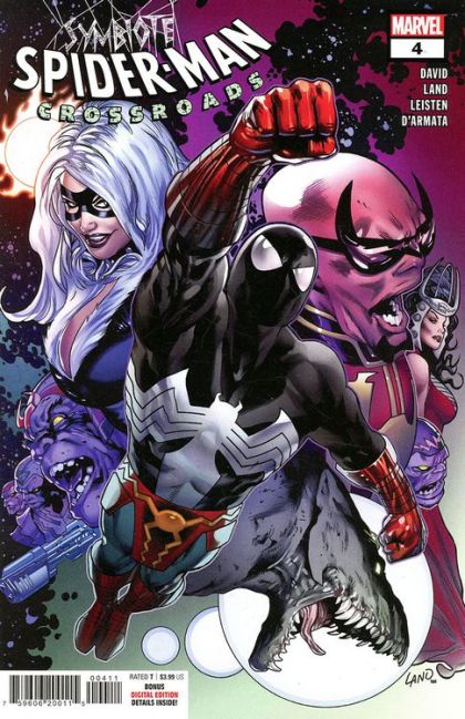 Symbiote Spider-Man: Crossroads  |  Issue#4A | Year:2021 | Series:  | Pub: Marvel Comics | Regular Greg Land Cover
