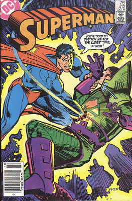 Superman, Vol. 1 Luthor-- Today You Die! |  Issue#412B | Year:1985 | Series: Superman | Pub: DC Comics | Newsstand Edition