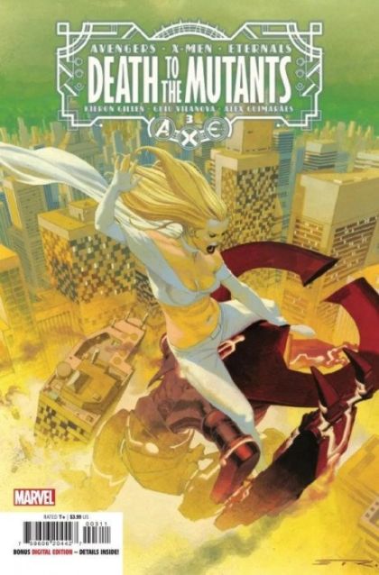 A.X.E.: Death to The Mutants A.X.E.: Judgment Day  |  Issue#3A | Year:2022 | Series:  | Pub: Marvel Comics | Esad Ribic Regular Cover