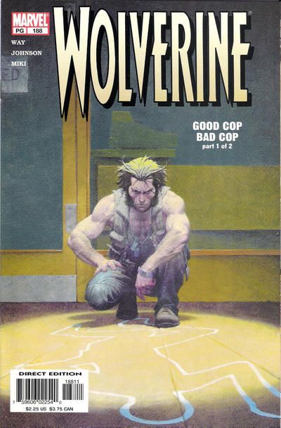 Wolverine, Vol. 2 Good Cop, Bad Cop, Part 1 |  Issue#188A | Year:2003 | Series: Wolverine | Pub: Marvel Comics |