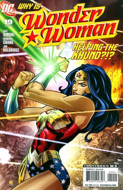 Wonder Woman, Vol. 3 Ex Patriate, Part 2: Lifeblood |  Issue#19 | Year:2008 | Series: Wonder Woman | Pub: DC Comics | Bernard Chang Regular