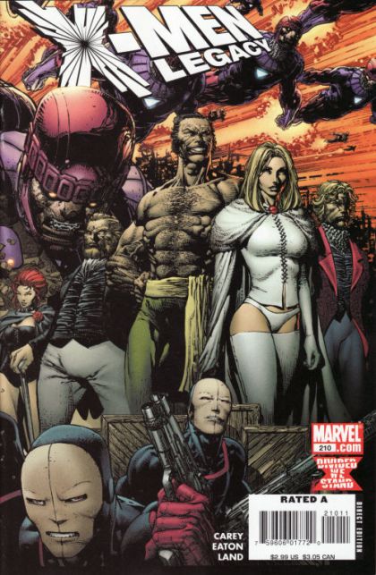 X-Men: Legacy, Vol. 1 Divided We Stand  |  Issue#210A | Year:2008 | Series: X-Men | Pub: Marvel Comics | David Finch Regular
