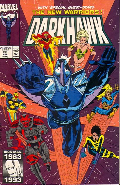Darkhawk, Vol. 1 Shattered Fates, Part 1: The Fury Of Time |  Issue#26A | Year:1993 | Series: Darkhawk | Pub: Marvel Comics | Direct Edition