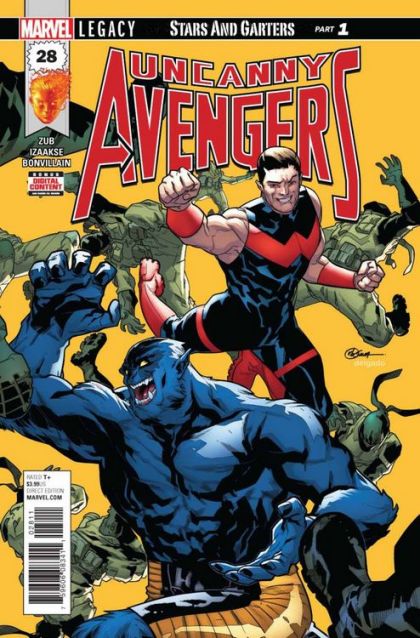 Uncanny Avengers, Vol. 3 Stars & Garters |  Issue#28A | Year:2017 | Series: Avengers | Pub: Marvel Comics | R.B. Silva Regular Cover