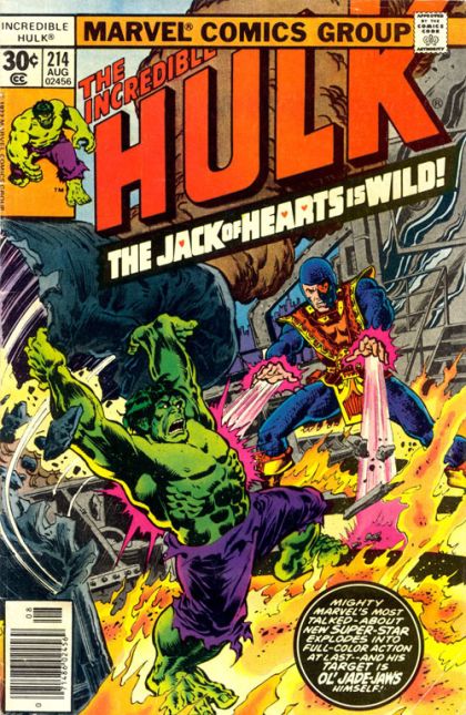 The Incredible Hulk, Vol. 1 The Jack of Hearts is Wild! |  Issue#214B | Year:1977 | Series: Hulk | Pub: Marvel Comics |