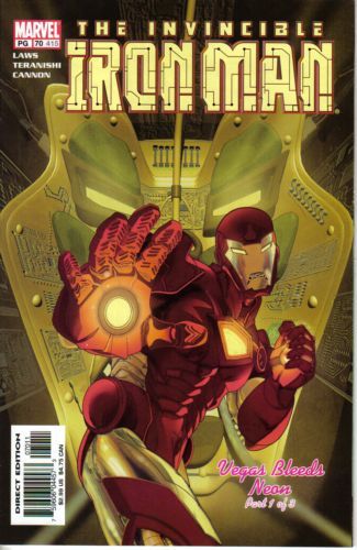 Iron Man, Vol. 3 Vegas Bleeds Neon, Part 1 |  Issue#70A | Year:2003 | Series: Iron Man | Pub: Marvel Comics | Direct Edition