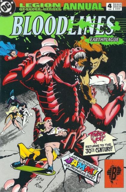 Legion of Super-Heroes, Vol. 4 Annual Bloodlines - Timber Wolf Returns To The 30th Century |  Issue#4 | Year:1993 | Series: Legion of Super-Heroes | Pub: DC Comics |