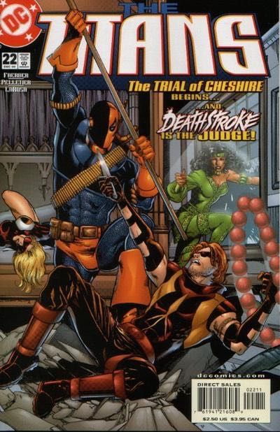 Titans, Vol. 1 The Trial of Cheshire, Know When to Quit |  Issue#22A | Year:2000 | Series: Teen Titans | Pub: DC Comics | Direct Edition