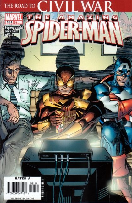 The Amazing Spider-Man, Vol. 2 Civil War - Mr. Parker Goes to Washington, Part 3 |  Issue#531A | Year:2006 | Series: Spider-Man | Pub: Marvel Comics | Ron Garney Regular