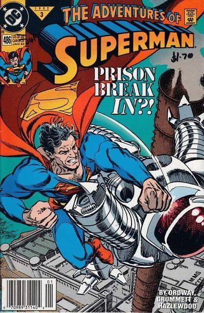 The Adventures of Superman Purge |  Issue#486B | Year:1992 | Series: Superman | Pub: DC Comics | Newsstand Edition