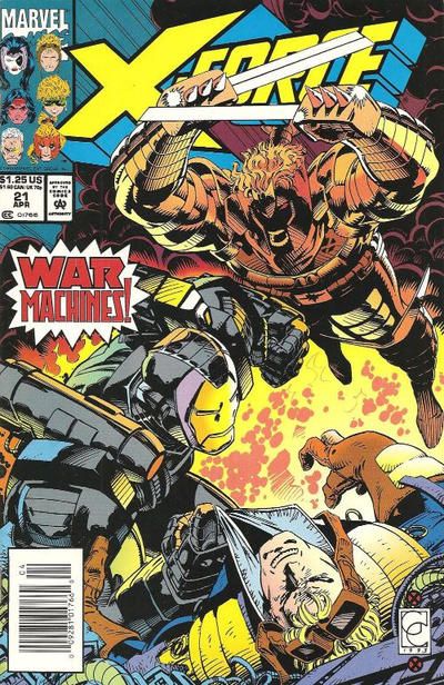 X-Force, Vol. 1 War Machines |  Issue#21B | Year:1993 | Series: X-Force | Pub: Marvel Comics | Newsstand Edition