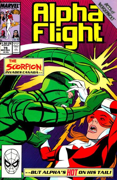 Alpha Flight, Vol. 1 Acts of Vengeance - Outsiders |  Issue#79A | Year:1989 | Series: Alpha Flight | Pub: Marvel Comics |