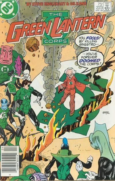 Green Lantern, Vol. 2 Last Testament of the Green Lantern Corps! |  Issue#223B | Year:1988 | Series: Green Lantern | Pub: DC Comics | Newsstand Edition