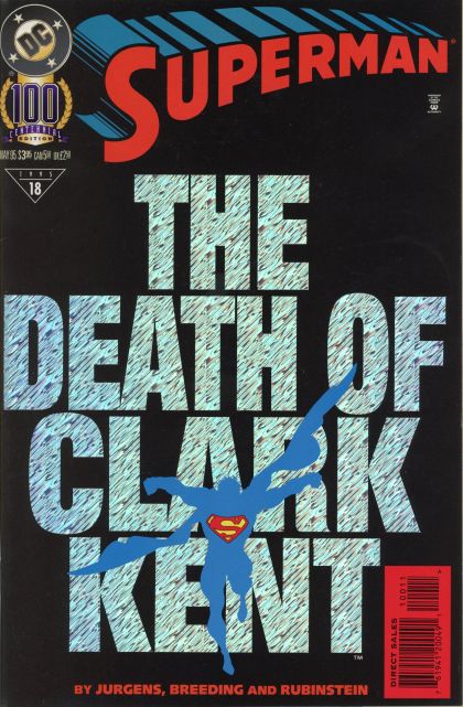 Superman, Vol. 2 The Death of Clark Kent |  Issue#100C | Year:1995 | Series: Superman | Pub: DC Comics | Collector's Edition