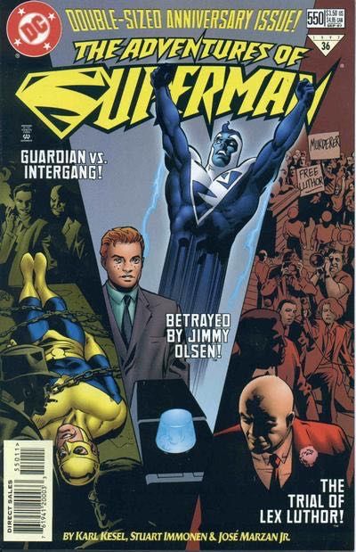 The Adventures of Superman The Secret |  Issue#550A | Year:1997 | Series: Superman | Pub: DC Comics | Direct Edition