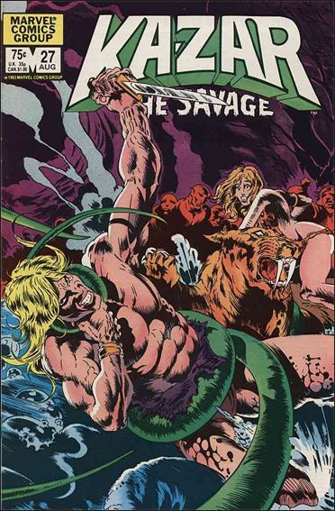 Ka-Zar, Vol. 3 Twisted Corridors |  Issue#27A | Year:1983 | Series: Ka-Zar | Pub: Marvel Comics | Direct Edition