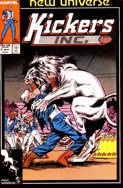 Kickers Inc. "Clowntime is Over" |  Issue#7A | Year:1987 | Series: New Universe | Pub: Marvel Comics | Direct Edition